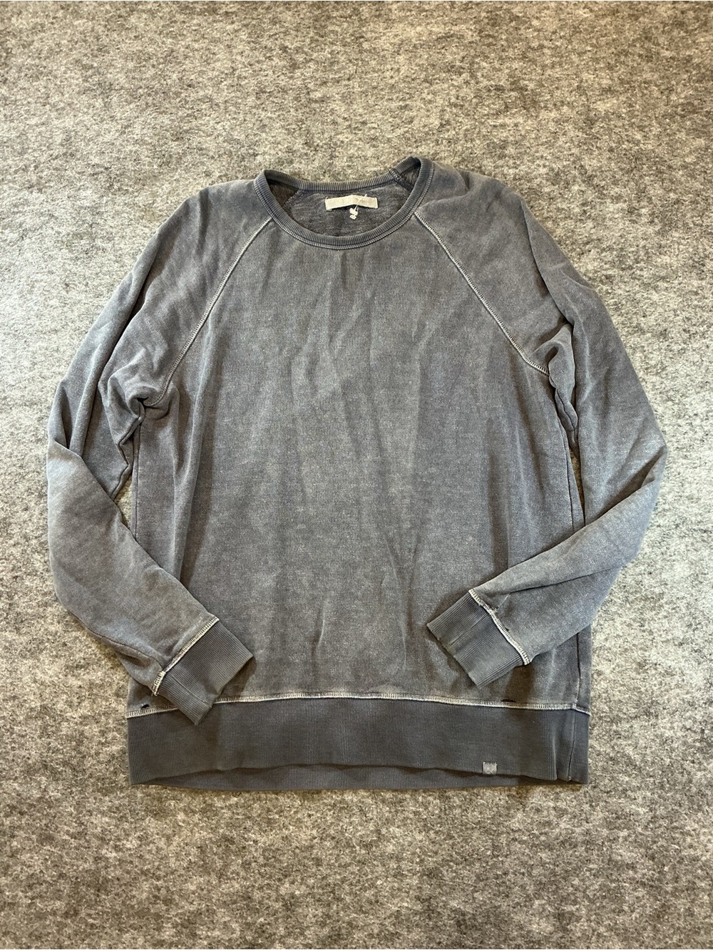 OUTERKNOWN Men's Distressed Crewneck Sweatshirt Size L